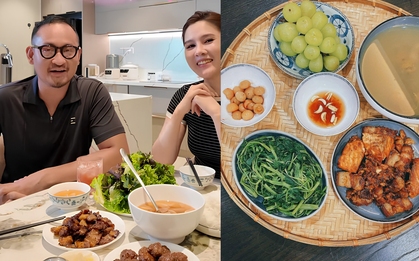 Cơm nhà MC Thu Hoài và chồng Phó chủ tịch