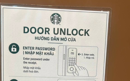 Tấm biển với 2 dòng chữ xuất hiện tại cửa hàng Starbucks khiến nhiều người bất ngờ