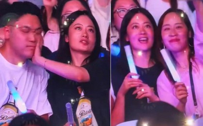 Kiss cam "chuyện 3 người": Chi tiền bao trọn gói concert, người đàn ông bị bạn gái đẩy ra để... hôn bạn thân