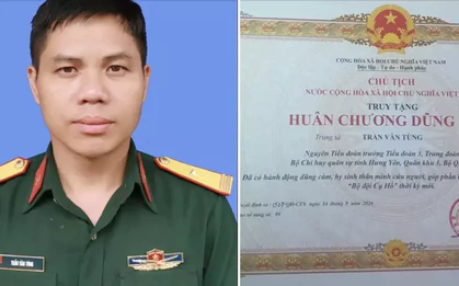 Chủ tịch nước truy tặng Huân chương dũng cảm đối với Trung tá Trần Văn Tùng