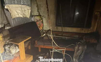 Hiện trường vụ cháy nhà 5 người tử vong ở Hà Nội