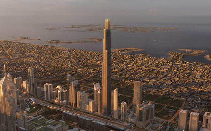 Tòa tháp cao gấp 1,5 lần Landmark 81 đang được xây dựng: Cao 725 m, riêng hợp đồng thép trị giá 7.700 tỷ đồng, dự kiến năm 2030 hoàn thành