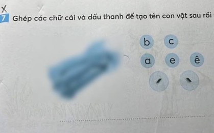 Con vật trong bài tập tiếng Việt này có gì "khác lạ" mà khiến 1 bà mẹ bức xúc, hội phụ huynh cũng vào cuộc tranh luận?