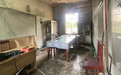 Cháy trường tiểu học ở Quảng Ngãi, phát hiện Phó Hiệu trưởng tử vong