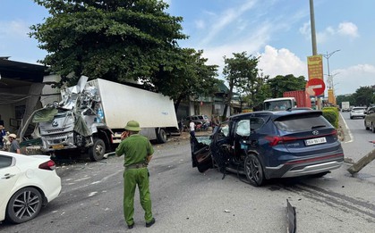 Tai nạn liên hoàn ở Thanh Hóa khiến 1 người chết, 3 người bị thương