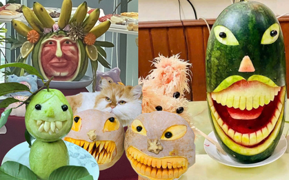 Loạt mâm cỗ Trung thu nhìn cứ tưởng “Halloween năm nay đến sớm”