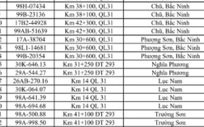 516 chủ phương tiện vi phạm mang biển số sau nhanh chóng nộp phạt nguội theo Nghị định 168