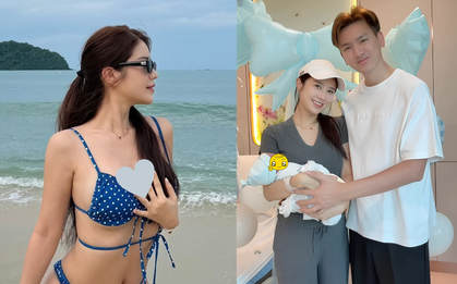 Cựu tiếp viên hàng không nổi tiếng sau khi sinh con thứ 4: Sắc vóc gây chú ý