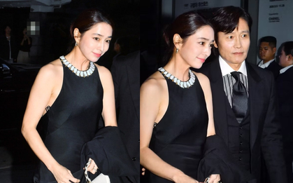 Vợ Lee Byung Hun lên tiếng vội về sự cố váy hớ hênh