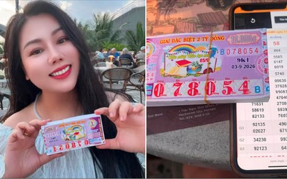 Nữ ca sĩ quê Kiên Giang trúng 160 tờ vé số