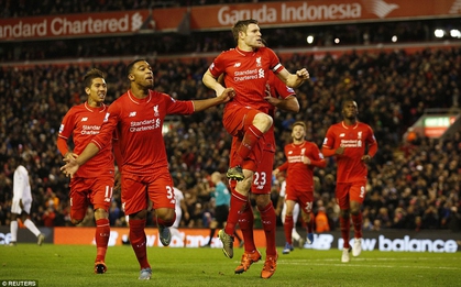 Liverpool tiếp đà hồi sinh với trận thắng nhọc nhằn trước Swansea City