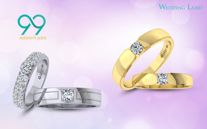Đón đầu xu hướng nhẫn cưới kim cương 99 giác cắt
