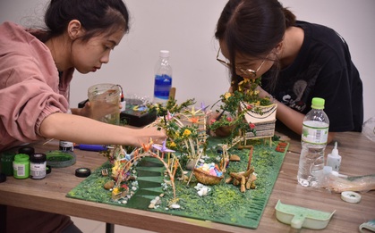 Lần đầu tiên Nhà Văn hóa Thanh niên cộng tác cùng sinh viên ĐH Văn Lang thực hiện Lễ hội Tết Việt