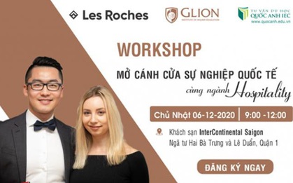 Workshop “Mở cánh cửa sự nghiệp quốc tế cùng ngành Hospitality”
