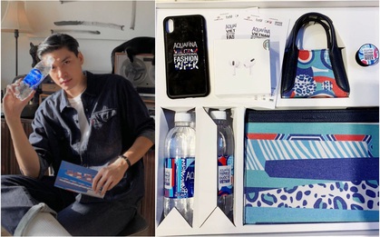 Sao Việt “unbox” hộp quà thời trang phiên bản giới hạn với thiết kế mang tinh thần BST mới của Aquafina