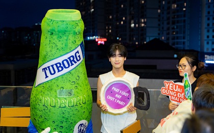 Cười bò với những khoảnh khắc muốn “đội quần” khi tham gia thử thách của Tuborg