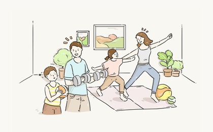 “Khỏe mạnh với con nghĩa là…” qua bộ tranh thơ siêu dễ thương