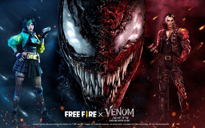 Trải nghiệm trận chiến hỗn loạn trong sự kiện hợp tác của Free Fire x Venom: Đối Mặt Tử Thù