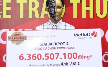 Jackpot 2 của xổ số Power 6/55 liên tục “nổ”