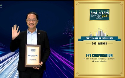 FPT được vinh danh Nơi làm việc tốt nhất ngành CNTT lần thứ 2 liên tiếp