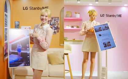 Hari Won tròn mắt bất ngờ khi lần đầu trải nghiệm LG StanbyME, thiết bị giải trí không dây đình đám bậc nhất hiện nay