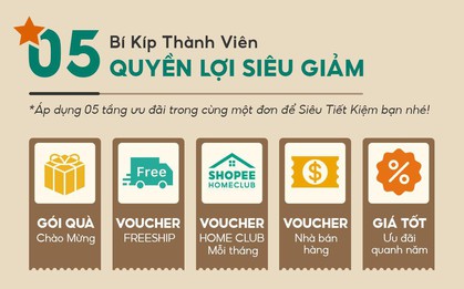 Shopee Home Club chính thức ra mắt, hội “nghiện nhà” chớp ngay cơ hội săn ưu đãi khủng