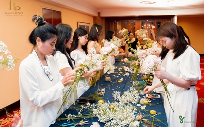 Khám phá workshop kết hoa cưới cực đặc biệt dành cho các cặp đôi tại Hanoi Tower