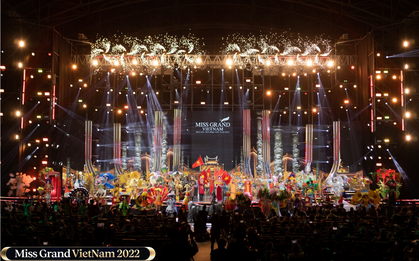 "Hơi thở hồn Việt" trong đêm thi Trang phục văn hóa dân tộc của Miss Grand Vietnam 2022