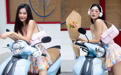 Nữ chính MV Tất Cả Đứng Im khoe thần thái bên Yamaha Janus