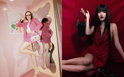 Tú Hảo và Trâm Ngô hóa “nữ thần Cupid” chào đón Valentine trong BST của CHARLES & KEITH