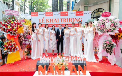 Dàn Hoa Á hậu quy tụ đông đảo tại buổi khai trương bệnh viện thẩm mỹ Nam An