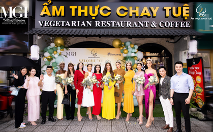 Top 10 Miss Grand International 2023 ''đổ bộ'' Nhà hàng Chay Tuệ: Ẩm thực chay nâng tầm quốc tế