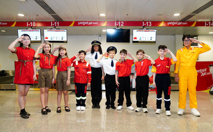 Mừng Tết thiếu nhi 1/6, Vietjet chắp cánh cho thiên thần nhỏ đến với giấc mơ bay