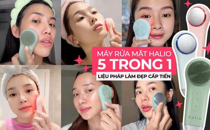 Xu hướng mới trong thiết bị làm đẹp máy rửa mặt Halio 5 trong 1: Liệu pháp ánh sáng