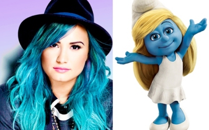 Tí cô nương trở lại cùng Demi Lovato trong "Get Smurfy" 