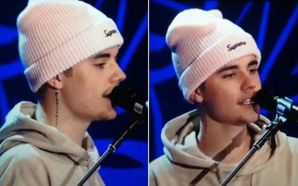 Quên lời, Justin Bieber chửi thề trên sân khấu khiến fan phá lên cười