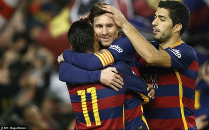 Messi, Suarez giúp Barcelona phá vỡ kỷ lục ghi bàn của Real Madrid