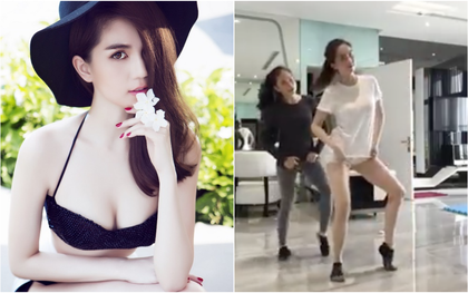Clip: Ngọc Trinh trổ tài nhảy Shuffle siêu đáng yêu