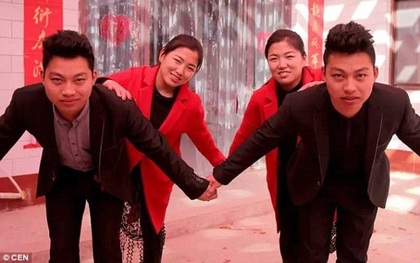 Trung Quốc: Hai cặp vợ chồng song sinh phẫu thuật thẩm mỹ vì… quá giống nhau