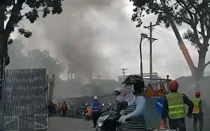 Cháy lớn tại công trình đang thi công ở Sài Gòn