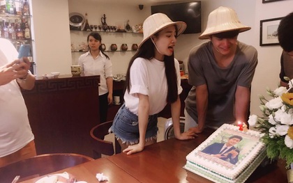 Nhã Phương hào hứng chúc mừng sinh nhật Kang Tae Oh