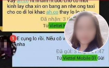 Hé lộ tin nhắn cuối cùng của nữ giám thị trước khi bị tài xế taxi giết, vứt xác xuống sông
