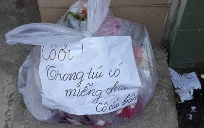 Ấm lòng với lời nhắn dễ thương trên túi rác dành cho cô lao công ở Sài Gòn