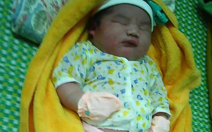 Bé trai sơ sinh có cân nặng "khủng" 5,1kg ở Quảng Nam