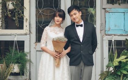 Trọn bộ ảnh cưới giản dị nhưng ngập tràn hạnh phúc của MC Trần Ngọc và 9x xinh đẹp