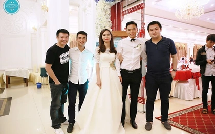 HLV Hữu Thắng, Văn Quyến dự lễ cưới Nguyên Mạnh