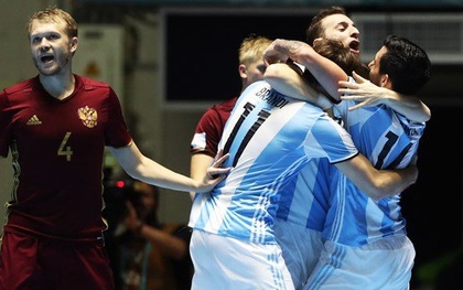 Thắng nghẹt thở Nga trong trận chung kết, Argentina vô địch FIFA Futsal World Cup 2016