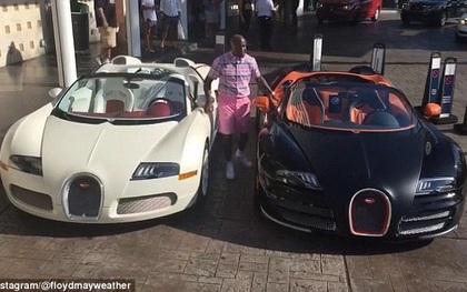 "Trọc phú" Floyd Mayweather vung 150 tỷ VNĐ mua 2 siêu xe Bugatti Veyron