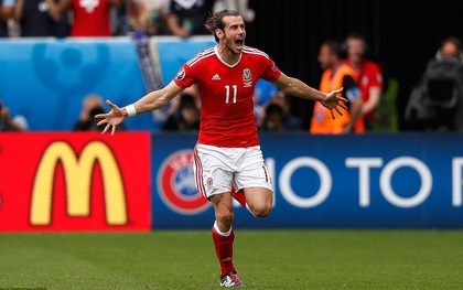 Gareth Bale ghi bàn thắng lịch sử cho đội tuyển Xứ Wales