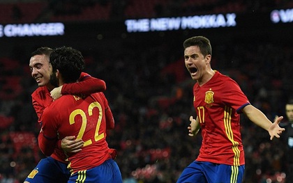Thủng lưới 2 bàn trong 7 phút, Anh đánh rơi chiến thắng trước Tây Ban Nha